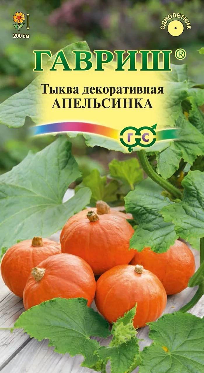 Тыква Декоративная Апельсинка смесь 0,5 г