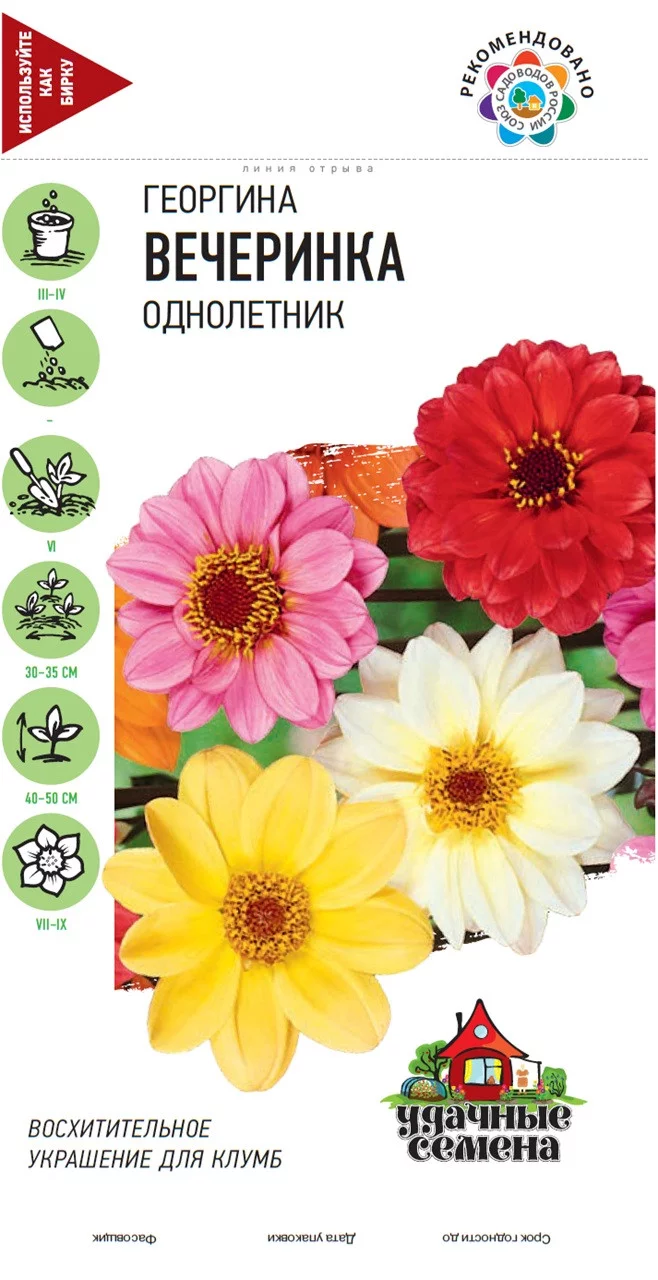 Георгина Вечеринка 0,3 г Уд. с
