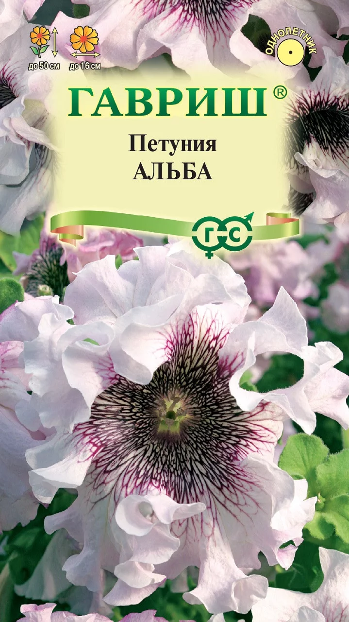 Петуния Альба бахромч. 7 шт пробирка