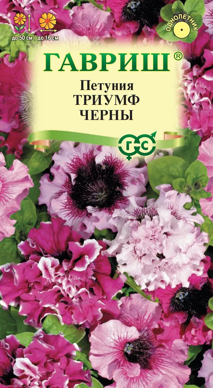 Петуния Триумф Черны бахромч. 7 шт пробирка