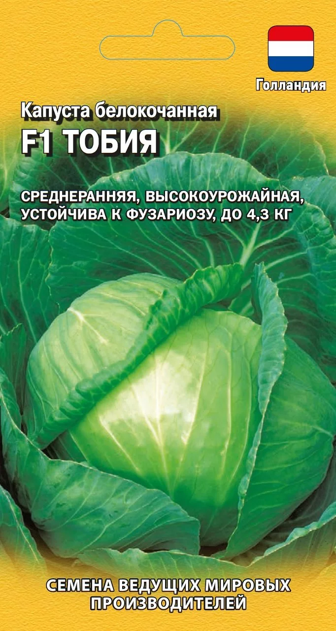 Капуста белокоч. Тобия F1 10 шт для квашения
