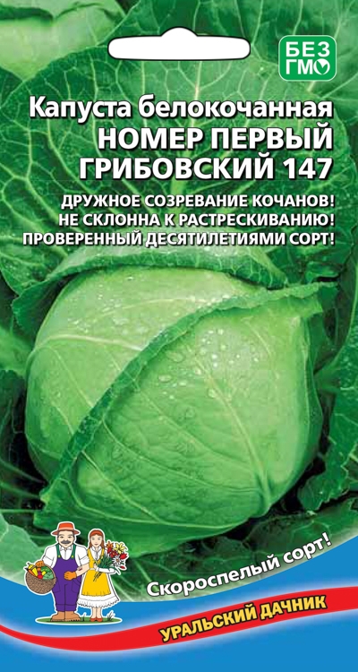 Капуста белокочанная Номер Первый Грибовский 147